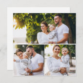 Faire-part Créez votre propre collection photo 3 (Devant / Derrière)