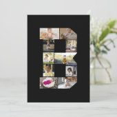 Faire-part Créez votre propre lettre B Collage photo (Debout devant)