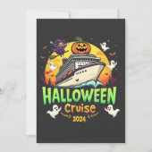 Faire-part Croisière d'Halloween 2024 Voyage Éffrayant en fam (Devant)