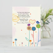 Faire-part croissante de grossesse (Debout devant)