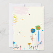 Faire-part croissante de grossesse (Dos)