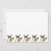 Faire-part Crow dans le nid avec Citrouilles automne nouvelle (Dos)