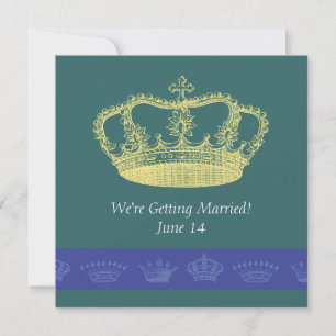 Faire-part Crown Designs - Bleu