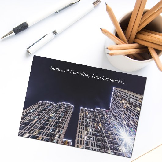 Faire-part Custom Company Office Building Business Moving