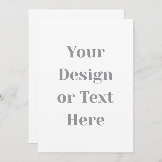Faire-part Customizable Your Design or Text Here Personalized (Devant / Derrière)