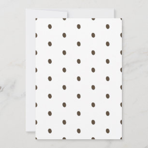 Faire-part Cute Brun & Blanc Neutre Café Baby Shower Anno