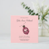 Faire-part Cute comme un bug ・ Cerise Ladybug (Debout devant)