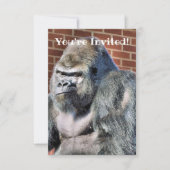 FAIRE-PART CUTE GORILLA (Devant)