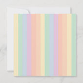 Faire-part Cute Kawaii Little Rainbow Sunshine Baby Arrivée (Dos)