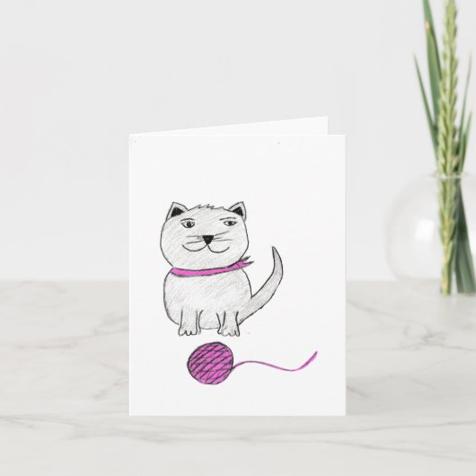 Faire-part Cute Kitty, (Devant)