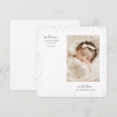 Faire-part Cute Newborn Sleeping Baby Photo  (Devant / Derrière)