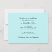 Faire-part Cute Penguin Beach Scène Famille Vacances Déménage (Dos)