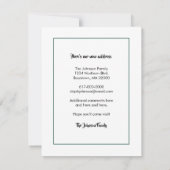 Faire-part Cute Snowmen et Cosy Maison de vacances Déménageme (Dos)