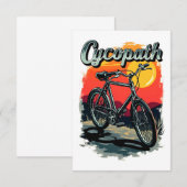 Faire-part Cycopath : Conception du vélo couché de soleil (Devant / Derrière)