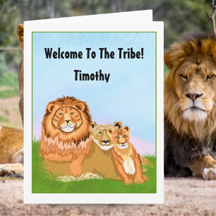 Faire-part d'adoption Bienvenue aux Lions de la tr
