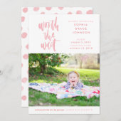 Faire-part d'adoption | Ça vaut la peine d'attendr (Devant / Derrière)