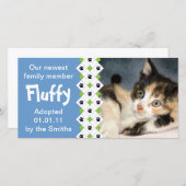 Faire-part d'adoption Chat/Kitten (Devant / Derrière)