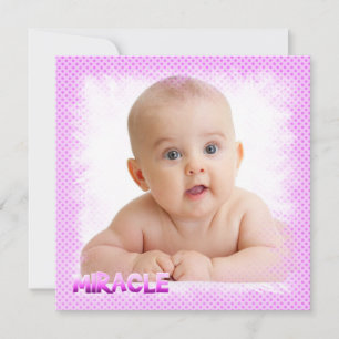 Faire-part d'adoption des filles