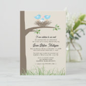 Faire-part d'adoption Nid d'oiseau (Debout devant)