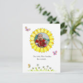 Faire-part d'adoption Sunshine (Debout devant)