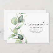 Faire-part d'adresse de déplacement de l'Eucalyptu (Devant / Derrière)