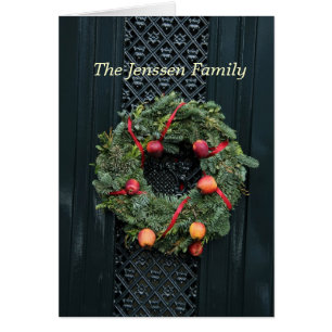 Faire-part d'adresse de porte d'entrée classique