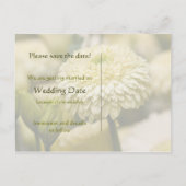 Faire-part Dahlia • Carte postale pour sauvegarder la date (Dos)