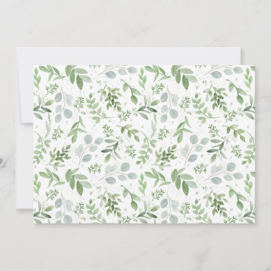 Faire-part Dainty Script Changement de plans Report Mariage (Dos)