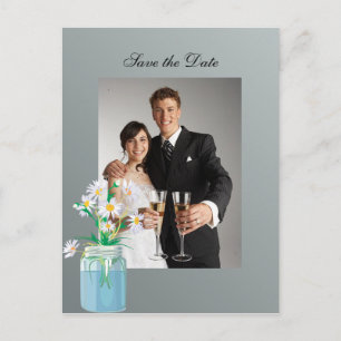Faire-part Daisies d'été Enregistrer la date Carte postale