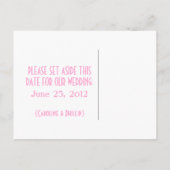 Faire-part Damask décadent Enregistrer la carte postale Date (Dos)