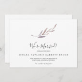 Faire-part d'aménagement de verdure d'hiver (Devant / Derrière)