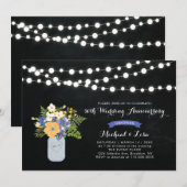 Faire-part d'anniversaire de mariage 50 ans sur ta (Devant / Derrière)