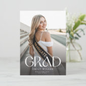 Faire-Part d'Annonce de Fête de Remise de Diplômes (Debout devant)