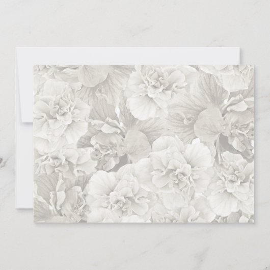 Faire-part d'annonce de mariage à l'Hibiscus Orang (Dos)