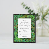 Faire-part d'annonce de mariage celtique Forest Gr (Debout devant)