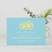 Faire-part d'annonce de mariage Hibiscus Delight (Debout devant)