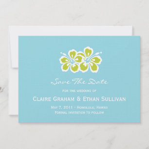 Faire-part d'annonce de mariage Hibiscus Delight