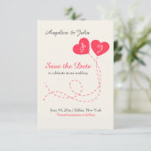 Faire-part d'annonce de sauvegarde de date avec ba (Debout devant)