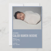 Faire-part D'ANNOTATION DE BÉBÉ (Devant)