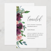 Faire-part d'annulation de la fête de graduation f (Devant / Derrière)