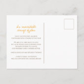 faire-part d'annulation de mariage au monogramme d (Dos)