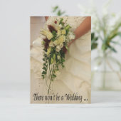 faire-part d'annulation du mariage (Debout devant)