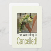 faire-part d'annulation du mariage (Devant / Derrière)