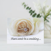 faire-part d'annulation du mariage (Debout devant)