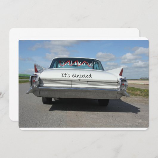 faire-part d'annulation du mariage (Devant / Derrière)