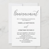 Faire-part d'annulation Mariage simple (Devant)