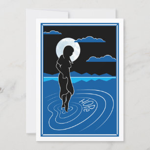 Faire-part Dans cette profonde réflexion 3_Flat Card 5"x7"