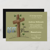 Faire-part Dans la mémoire aimante (Devant / Derrière)