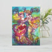 Faire-part DANSE CARNIVALE Vénétie Masquerade Ball (Debout devant)