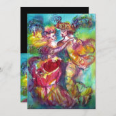 Faire-part DANSE CARNIVALE Vénétie Masquerade Ball (Devant / Derrière)